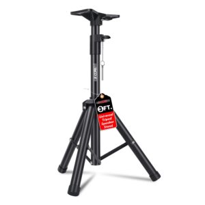 5Core Speaker Stand Tripod Floor Adjustable 24 - 36 Inch Short DJ Studio Monitor Stands