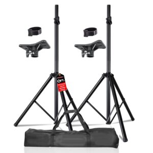 5Core Speaker Stand Tripod Tall Adjustable 72 Inch DJ Pole Mount Studio Monitor Stands BLACK 2 PK