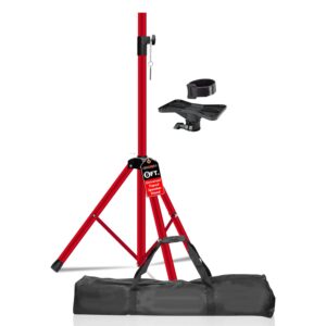 5Core Speaker Stand Tripod Tall Adjustable 72 Inch DJ Pole Mount Studio Monitor Stands RED 1 PK