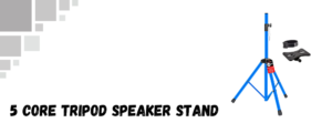 The image shows a 5 core tripod speaker stand