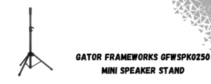 The image shows gator frameworks speaker stand